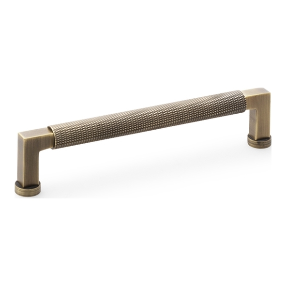 AW819-160-AB • 160mm c/c • Antique Brass • Alexander and Wilks Camille Knurled Cabinet Pull Handle